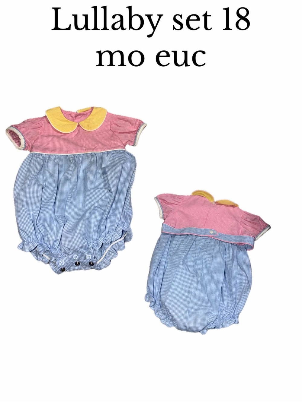 Lullaby set 18 month color block bubble